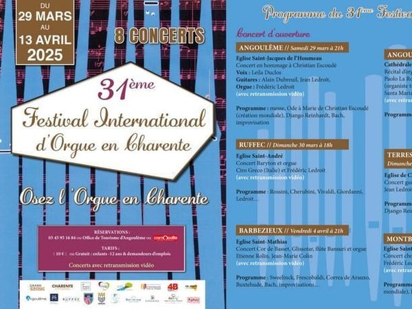 Festival d'Orgue de Charente